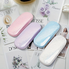 Holo Glasses Case PU Leather Sunglasses Reading Glasses Storage Box