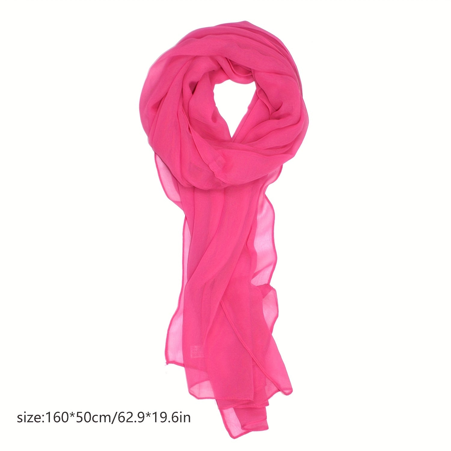 Solid Scarf Shawl Scarf Wrap Casual Polyester Head Wrap For Daily Decoration