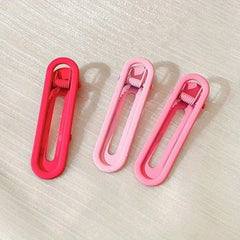 Solid Side Clip Duck Billed Clip Hair Accessory