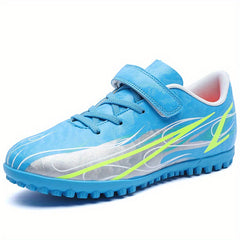 Youth Turf Soccer Shoes Hook And Loop Fastener Safe For Ankle All Season