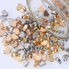 100pcs Heart Partition Beads for Jewelry Making