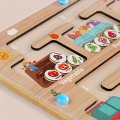 Montessori Magnetic Maze Transportation Puzzle Board