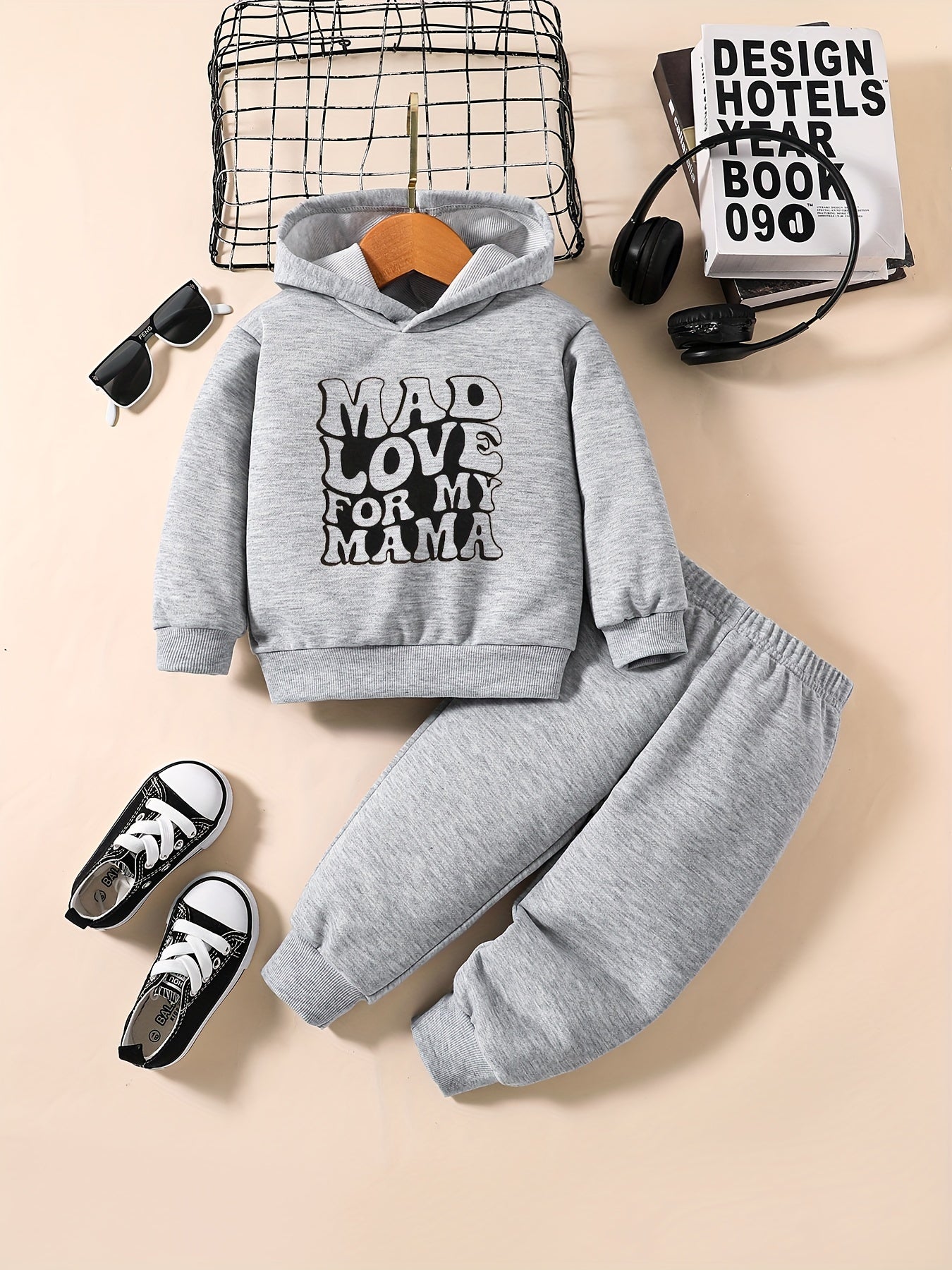 Toddler Baby Sweatshirt Set MAD LOVE FOR MY MAMA Print