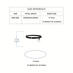 Casual PU Leather Waistband Unisex Jeans Pants Belts For Women Men