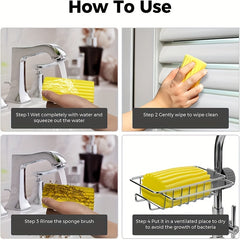 Damp Clean Duster Sponge Brush for Blinds Glass Baseboards Vents Mirrors