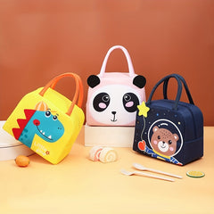 3D Cartoon Insulated Lunch Bag for School, Office, Outdoor Camping