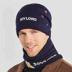 Men's Woolen Hat All Match Embroidery Warm Pullover Hat