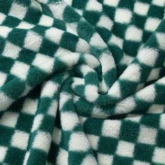 Rabbit Fur Checkerboard Plush Soft Comfortable Hat Shoes Pillow Bag Toy