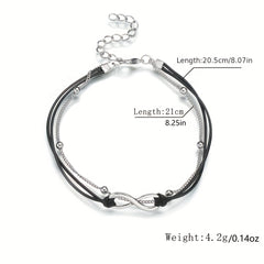 Vintage Style Stackable Anklet Set for Women