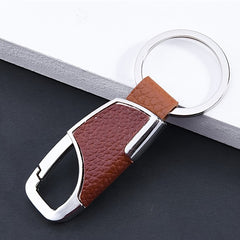 2pcs Men's Car Waist Hanging Metal Keychain Key Ring Holder