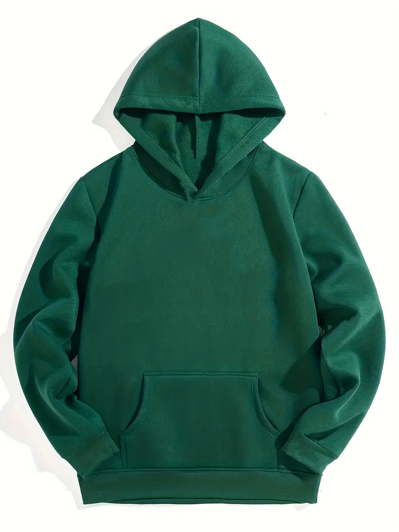 Boys Casual Solid Pullover Hooded Long Sleeve Sweatshirt
