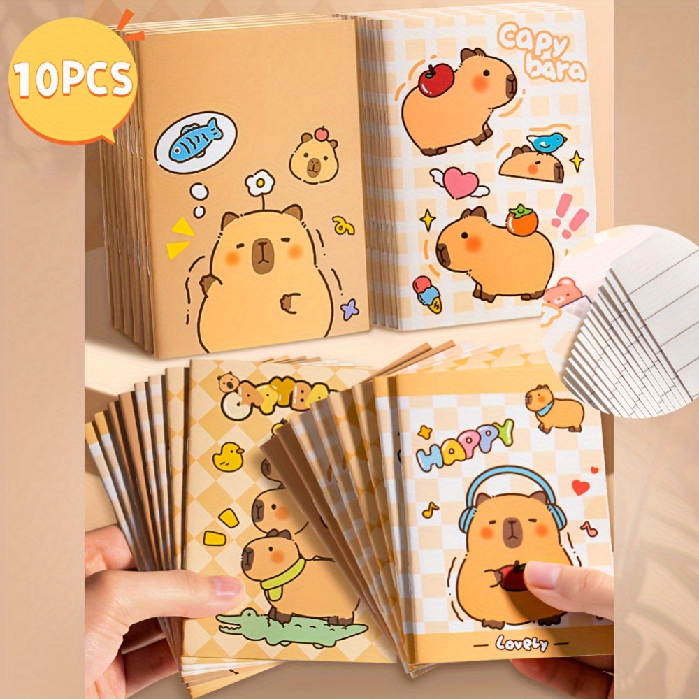 8 Mini Notebooks A7 Portable Diary with 32 Pages Set of 4 Patterns