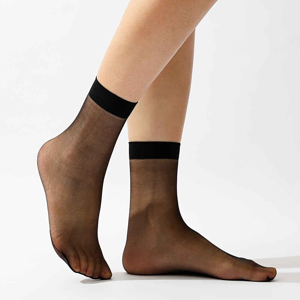 5 Pairs Assorted No Show Socks for Women