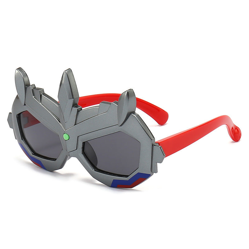 Boy's Polarized Sunglasses Silicone Cartoon Baby Hip hop Glasses