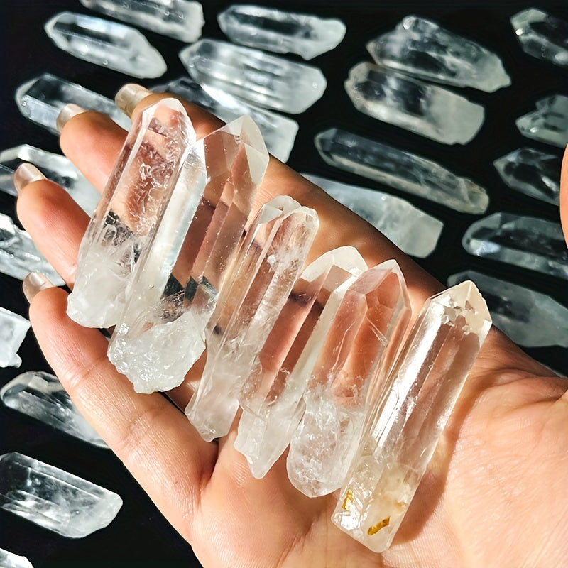50g 100g Natural Clear Quartz Crystal Point Imperfect