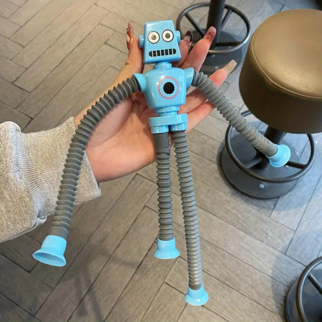 Suction Cup Robot Cartoon Decompression Toy