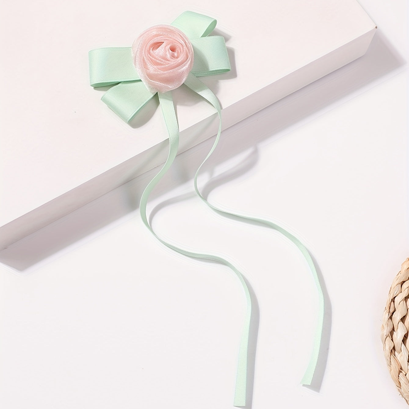 Rose Flower Hair Clip Ribbon Barrette Hair Slides Hair Decoration