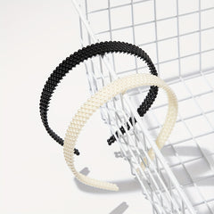 2pcs Faux Pearl Headband Nonslip Head Hoop Hair Band