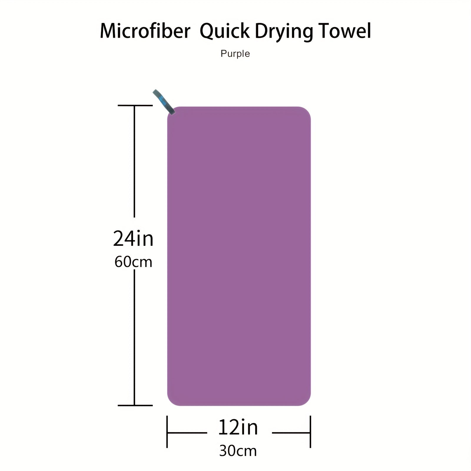 Microfiber Quick Drying Towel 12x24 Inch Soft & Absorbent
