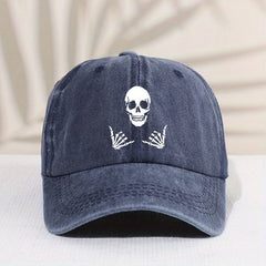 Kids Vintage Double Skull Baseball Cap Sunshade