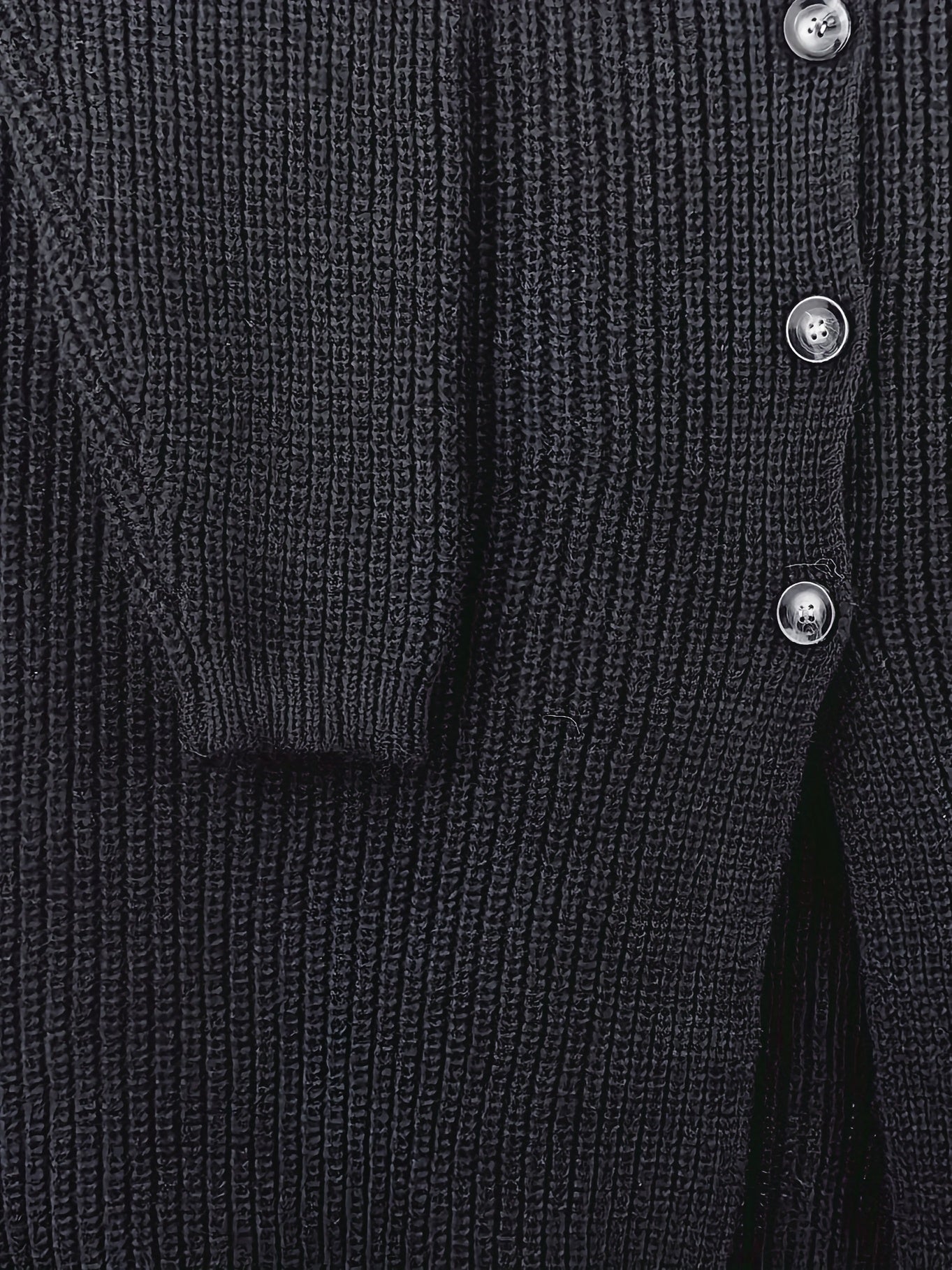  Solid Long Sleeve Cardigan With Pockets