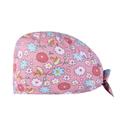 Cartoon Print Cotton Work Cap Nurse Cap Scrub Cap Unisex Working Hat