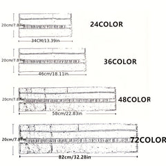 72 48 24 Oily Pencil Set With Rubber And Sharpener