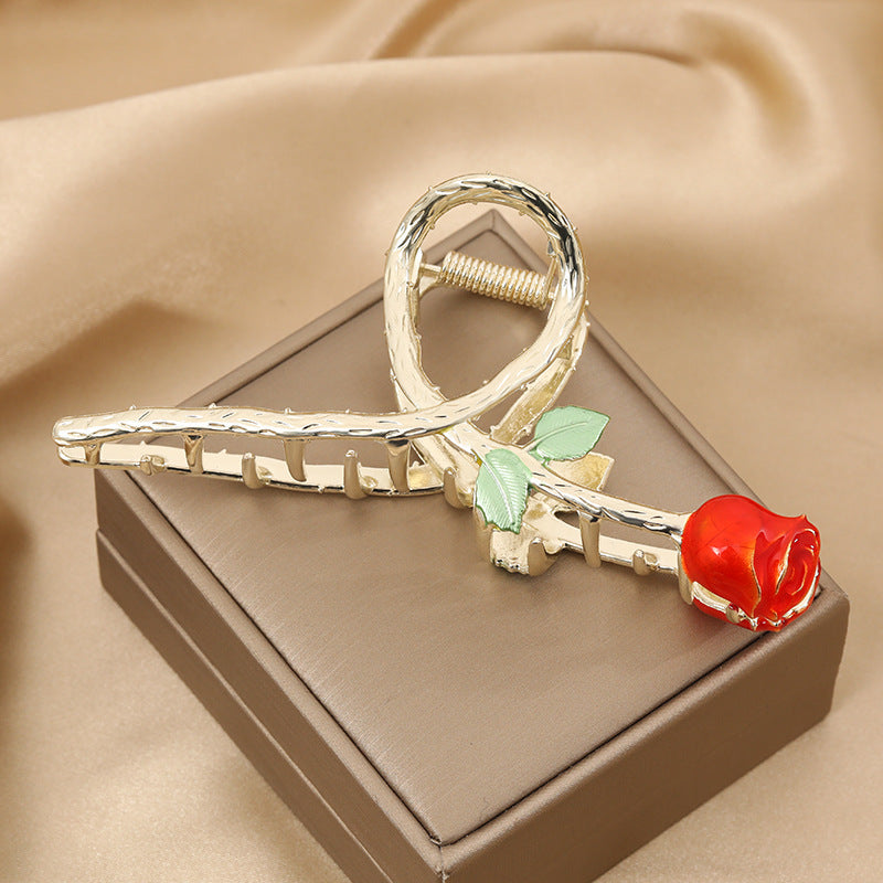 Butterfly & Tulip Hair Claw Banana Clip Non Slip Hair Accessory