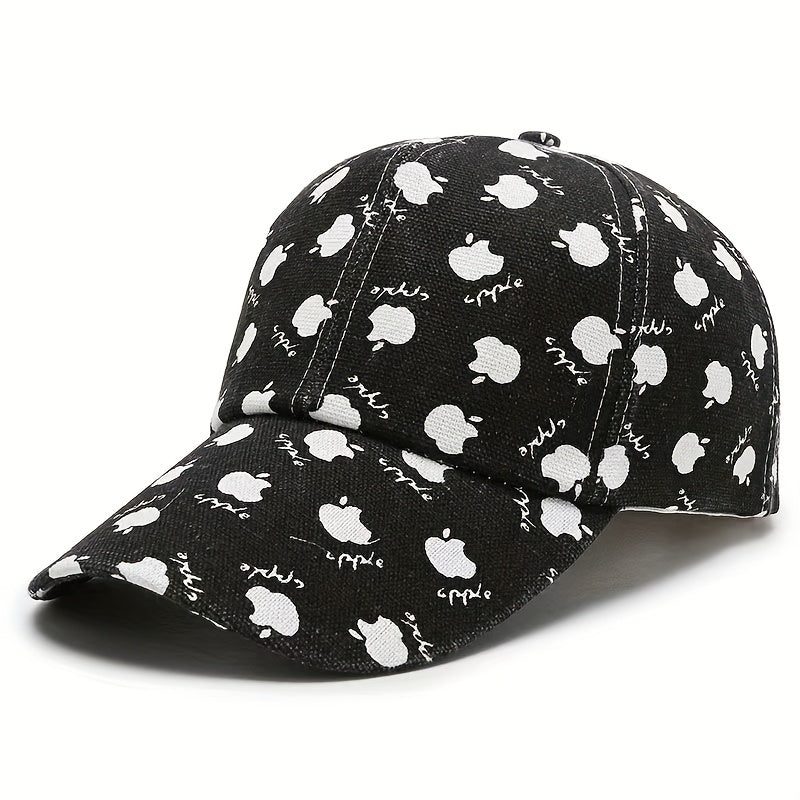Fruit Printed Baseball Cap Lightweight Sun Hat for Women