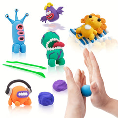 12 Colors Air Dry Magic Clay With 2 Tools for Kids DIY Art Crafts