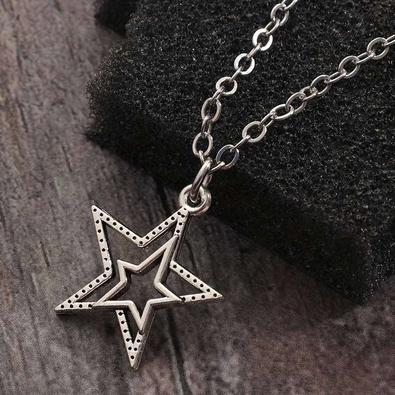 Vintage Goth Star Necklace Women's Men's Necklace