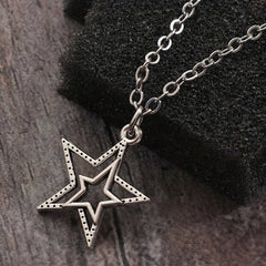Vintage Goth Star Necklace Women's Men's Necklace