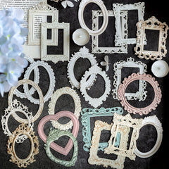 Romantic Encounter Retro Frame Collage Card 10 Sheets Pack