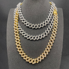 Cuban Link Rhinestone Chain Necklace