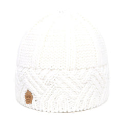 Vintage Ribbed Knit Beanie Hat