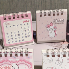 Cartoon Kitten Desk Calendar Student Desktop Book