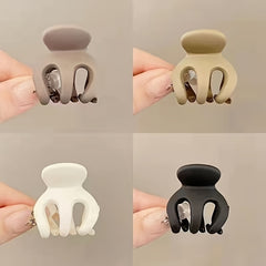 Pumpkin Shape Hair Clip Hair Claw Ponytail Shark Claw Mini Style