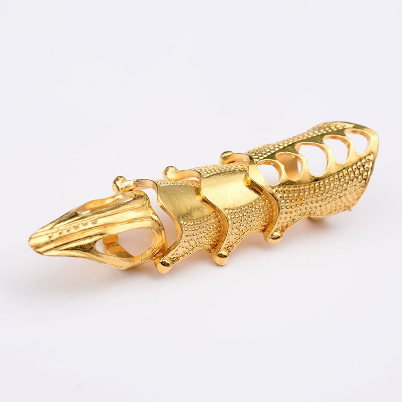 Y2K Punk Style Full Finger Claw Ring for Halloween Cosplay