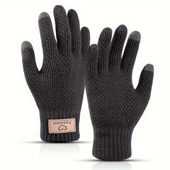 Velvet Non Slip Knitted Winter Gloves Touch Screen