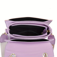 Flower Embossed Gradient Shoulder Bag