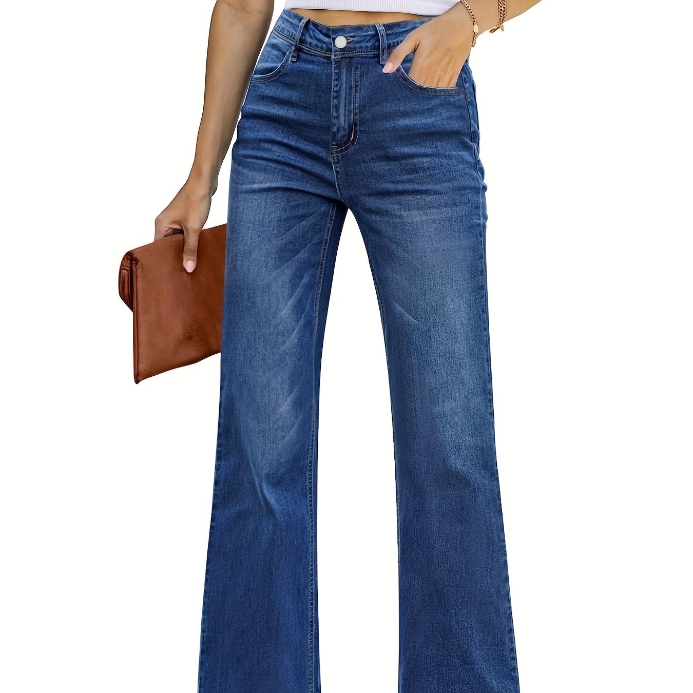  Flared Leg High Stretch Jeans