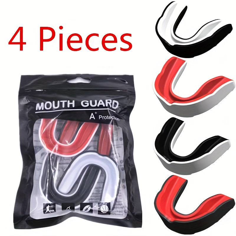 4pcs Sports Mouth Guard for Hockey Basketball Football Martial Arts