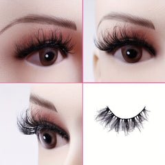 Mink Fluffy False Eyelashes Pack 5 Pairs Mega Volume Extensions