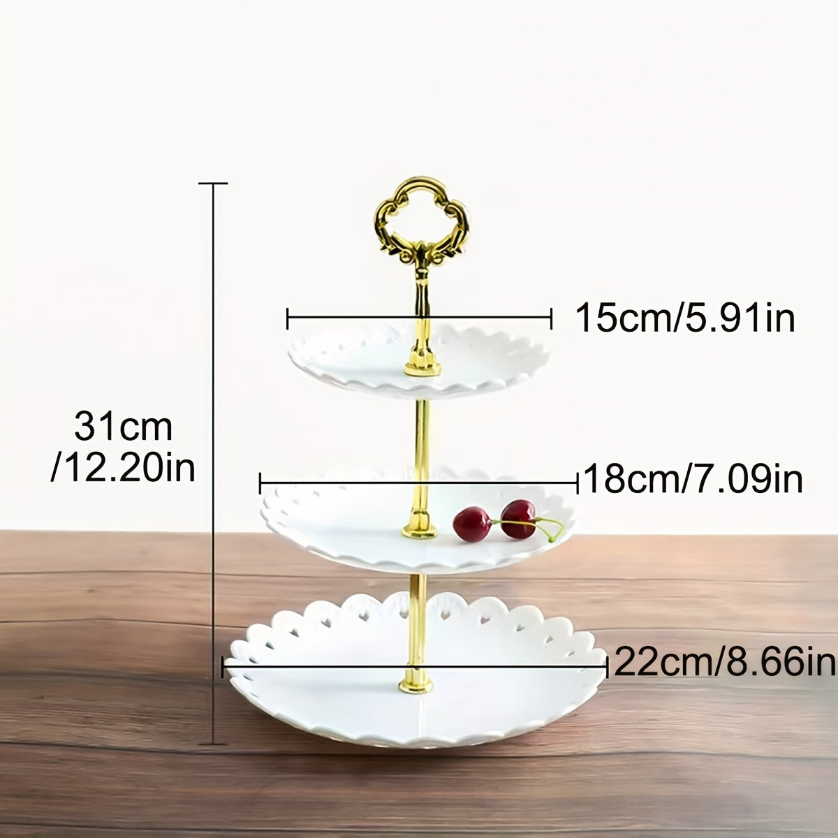 3 Tier Serving Stand Tray Cupcake Dessert Table Decoration Party