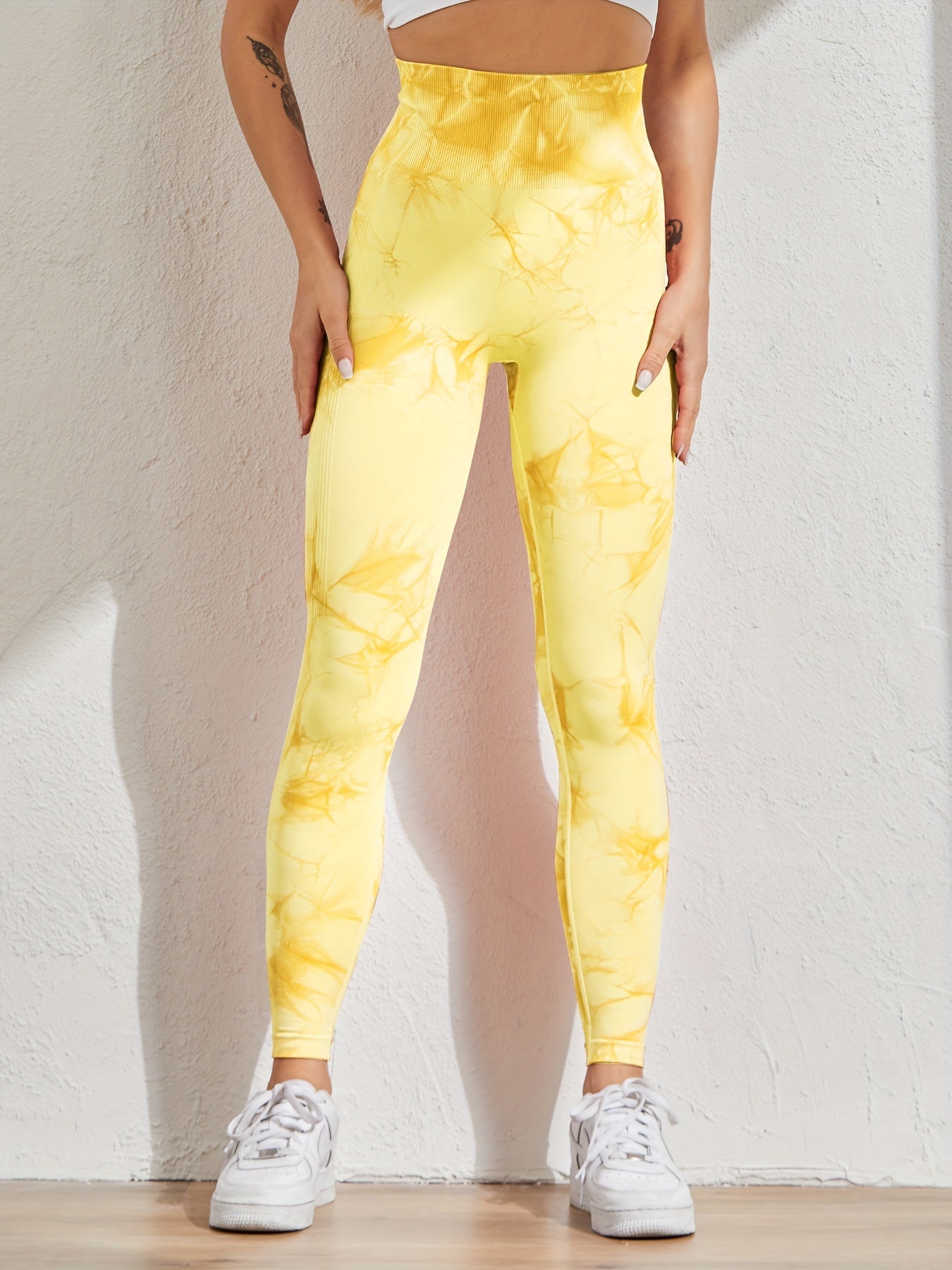 Tie Dye High Waist Yoga Leggings for Women