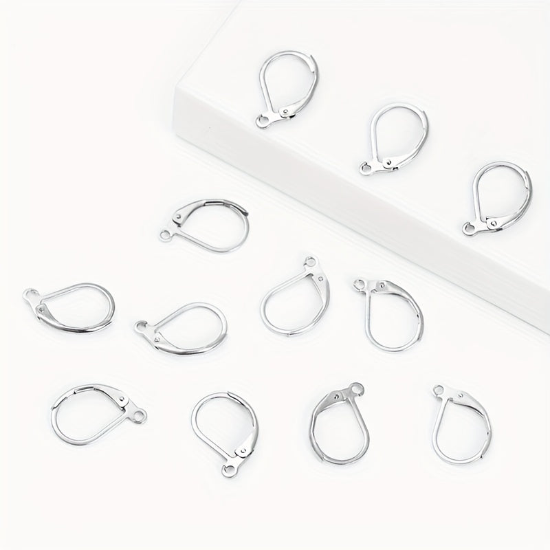 100pcs Pack Silver Jewelry Findings Earring DIY Accessories