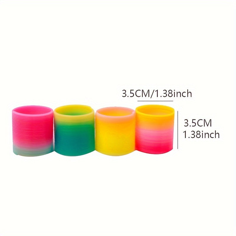 12pcs Mini Rainbow Circle Toy 3 1 25'' Diameter Stacking Circles
