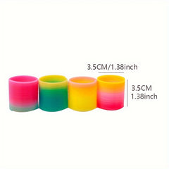 12pcs Mini Rainbow Circle Toy 3 1 25'' Diameter Stacking Circles
