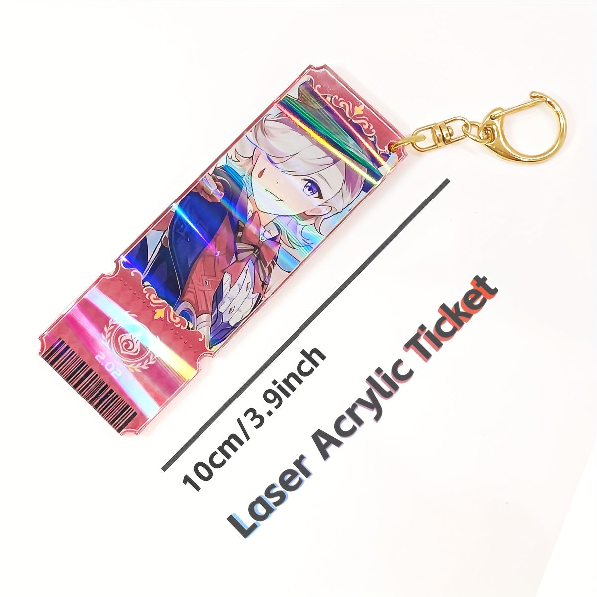 Acrylic Ticket Decoration Character Keychain for Anime Fans