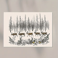 Deer Trees Transparent Stamps for DIY Scrapbooking